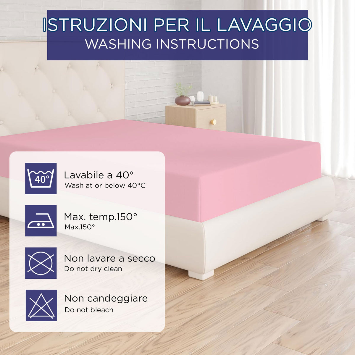 Fitted single jersey sheet solid color 6861