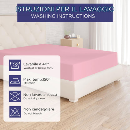 Fitted single jersey sheet solid color 6861