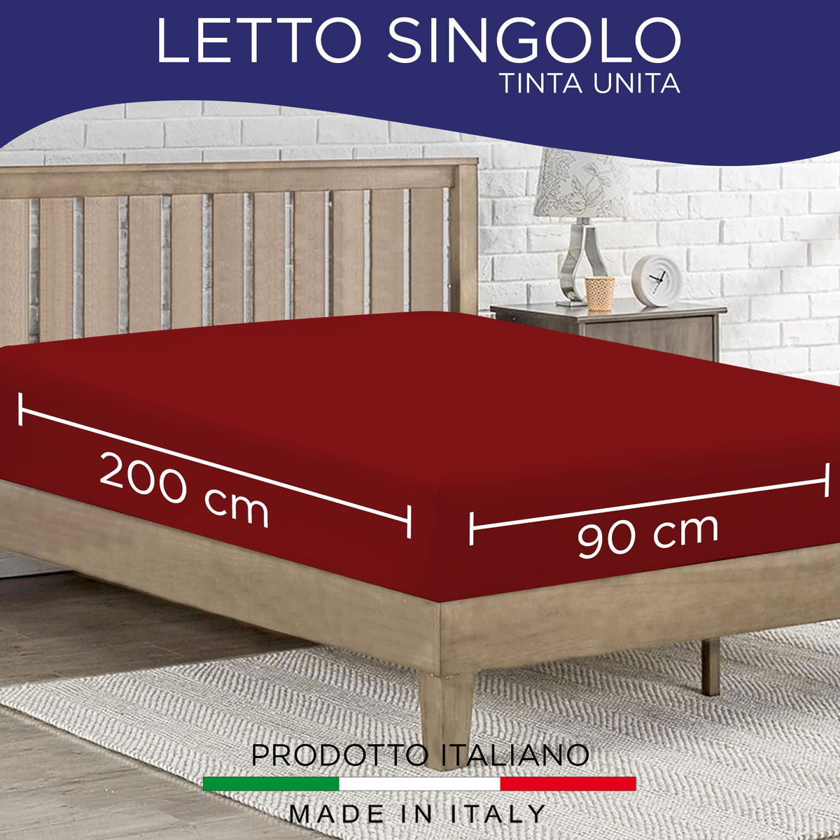 Fitted single jersey sheet solid color 6861