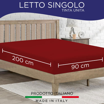 Fitted single jersey sheet solid color 6861