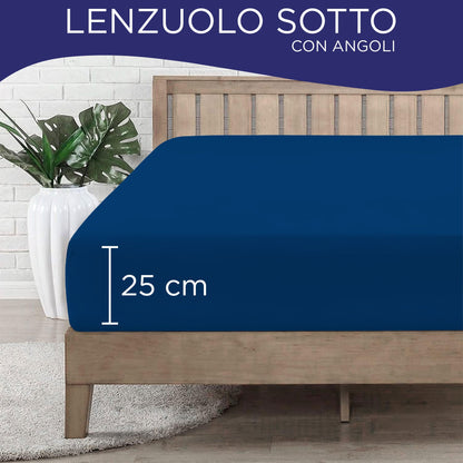 Fitted single jersey sheet solid color 6861