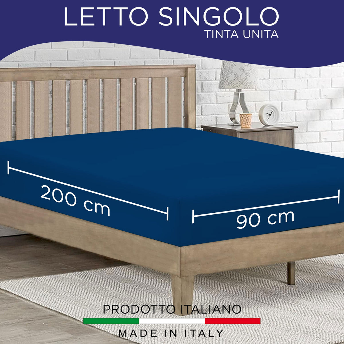 Fitted single jersey sheet solid color 6861