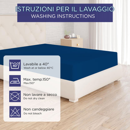 Fitted single jersey sheet solid color 6861