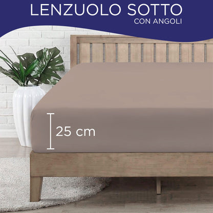 Fitted single jersey sheet solid color 6861
