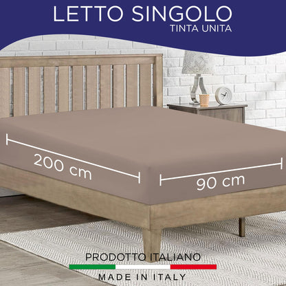 Fitted single jersey sheet solid color 6861