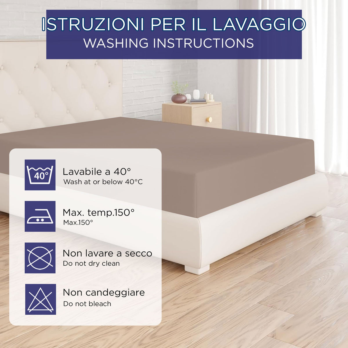 Fitted single jersey sheet solid color 6861