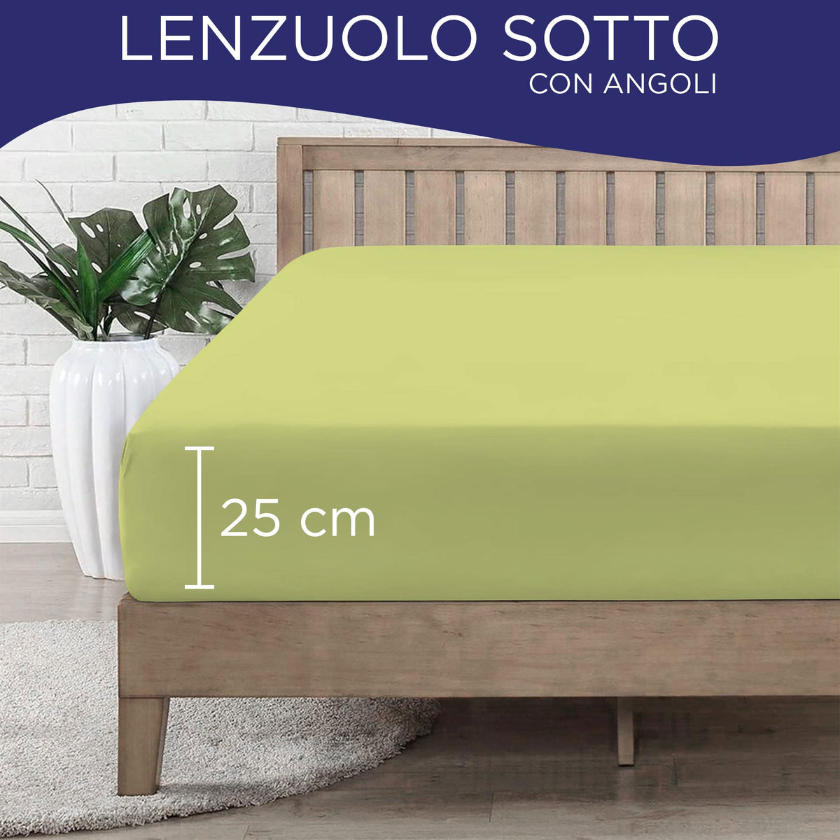 Fitted single jersey sheet solid color 6861