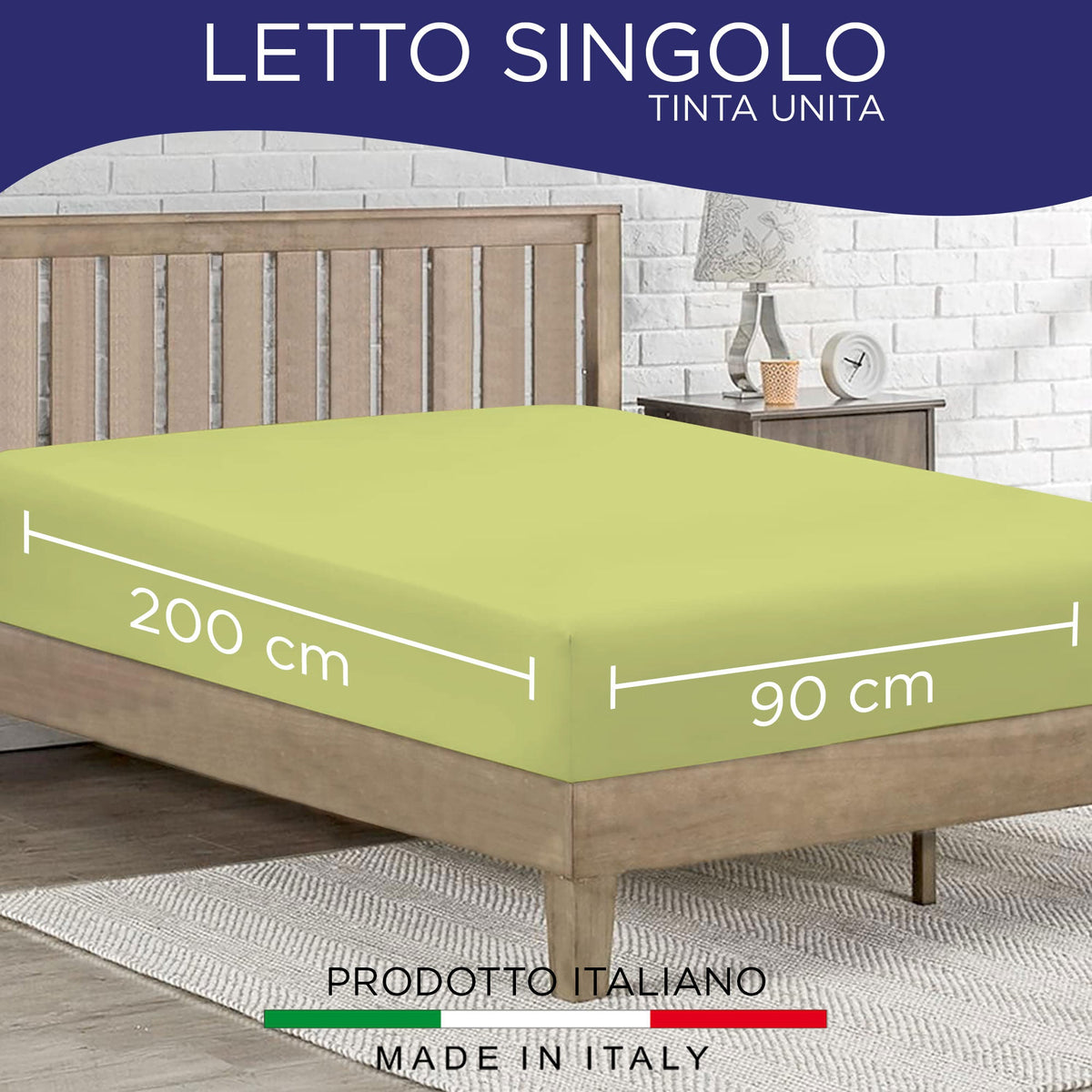 Fitted single jersey sheet solid color 6861