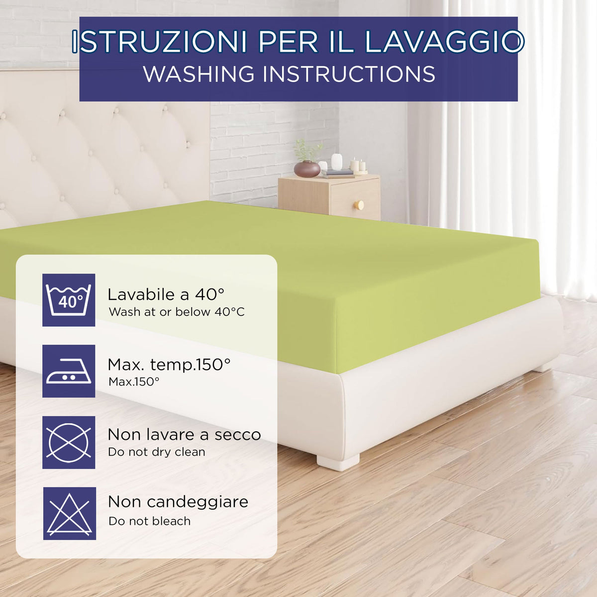 Fitted single jersey sheet solid color 6861