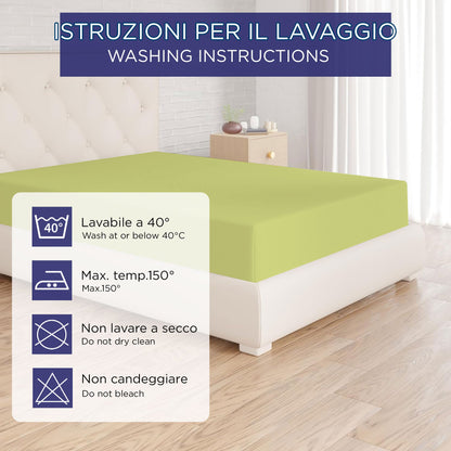 Fitted single jersey sheet solid color 6861