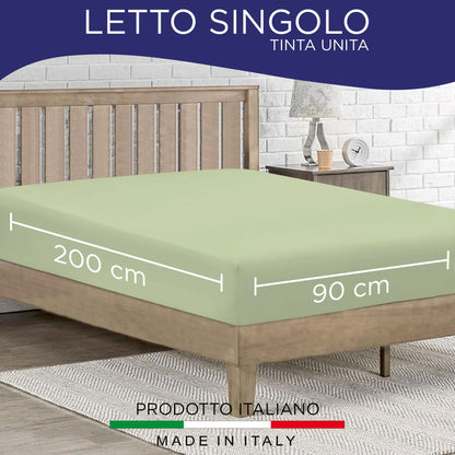 Fitted single jersey sheet solid color 6861