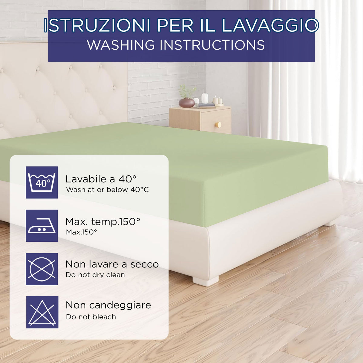 Fitted single jersey sheet solid color 6861