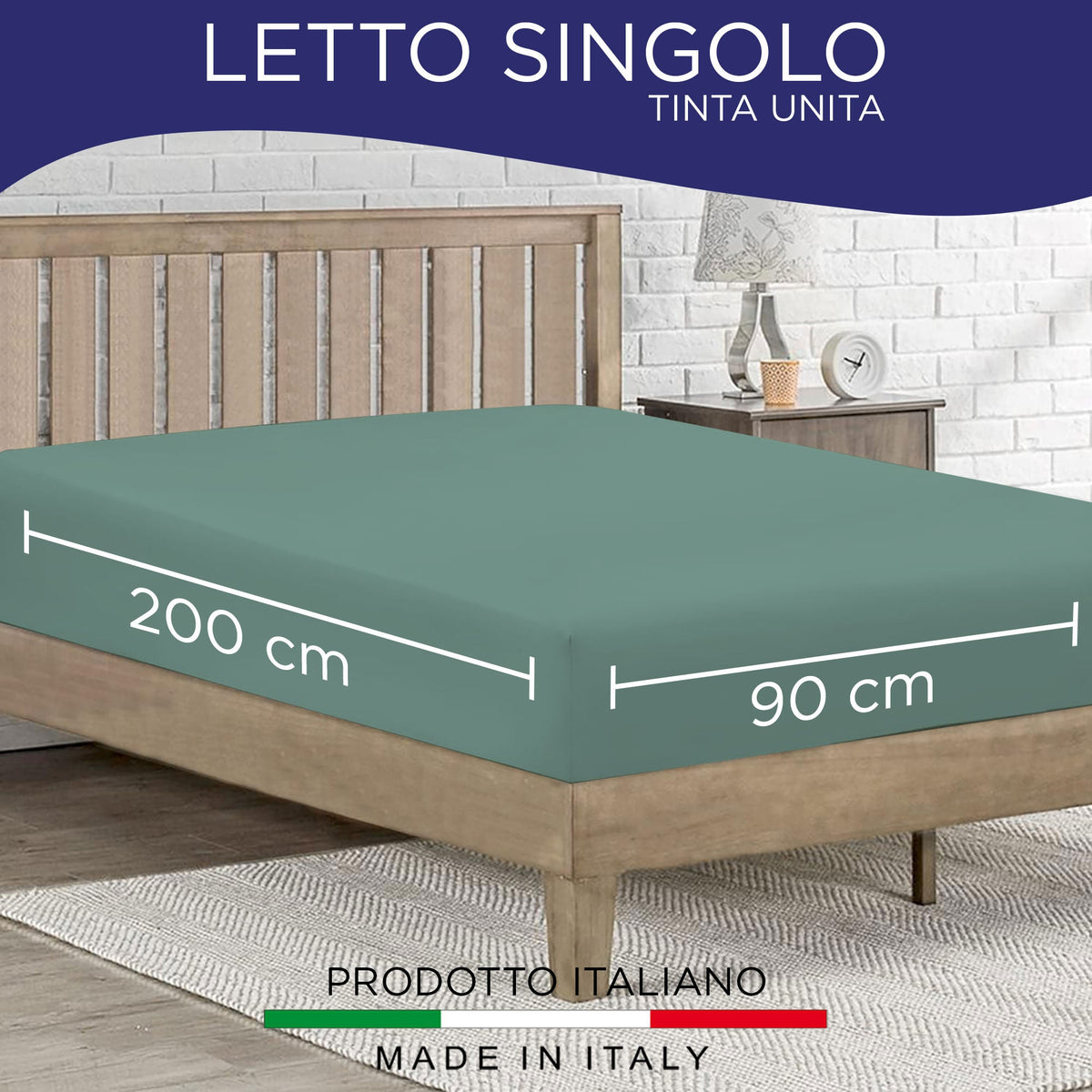 Fitted single jersey sheet solid color 6861