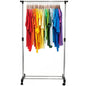 Garment Rack with Wheels Telescopic Adjustable Height 155X80X42