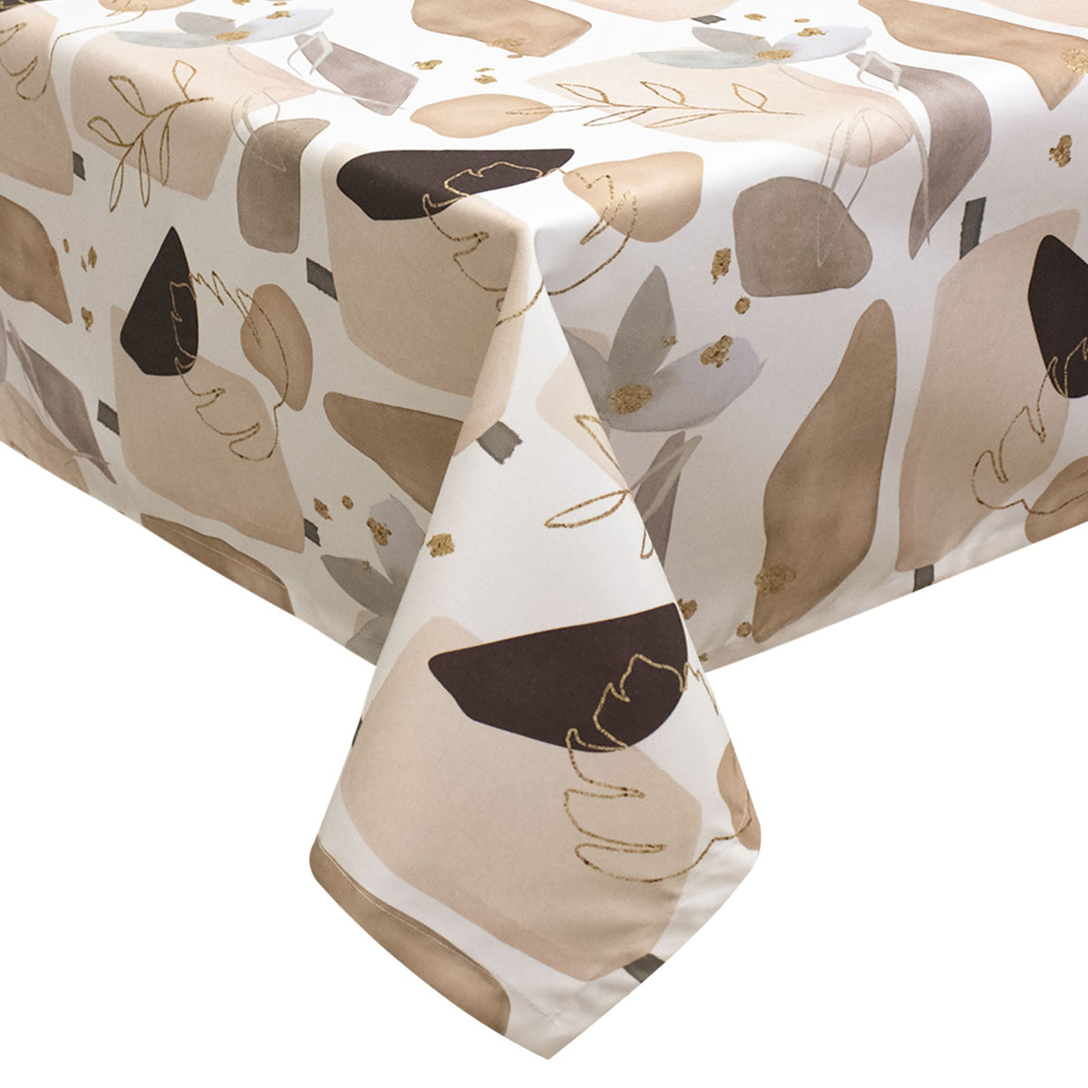 Stain-resistant Waterproof Tablecloth x18 Leaves print 140x360 6926