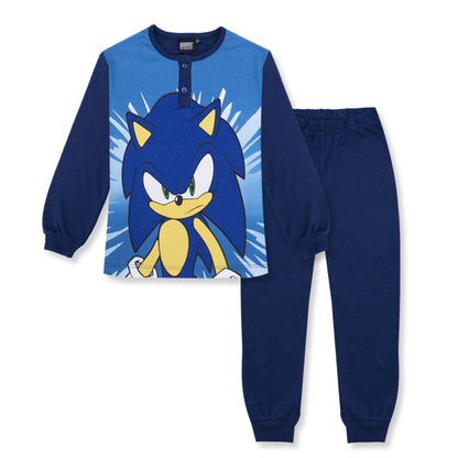 Sonic The Hedgehog long children's cotton pajamas for boys with long sleeves 6964
