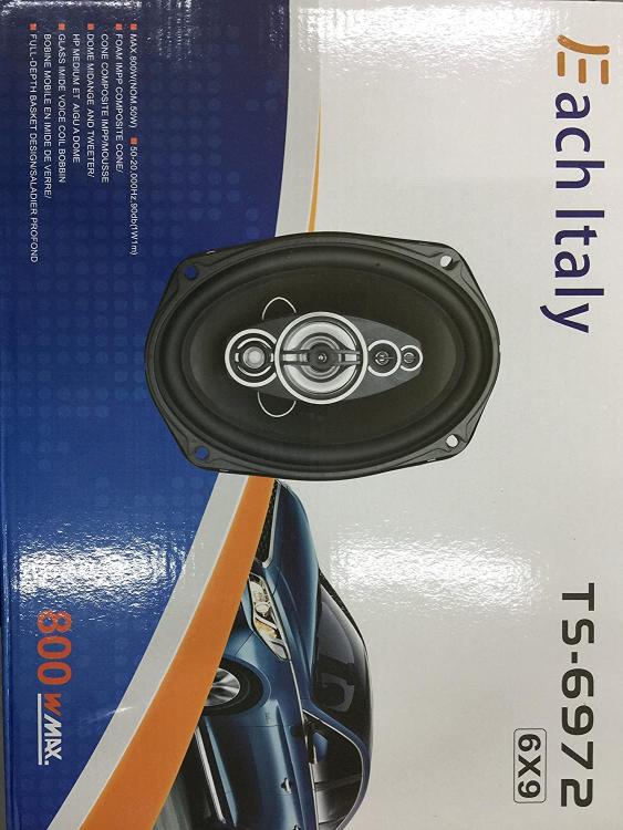 2 Lautsprecher für Autoradio Auto Stereo Tieftöner 3-Wege 800W 6x9 Tuning