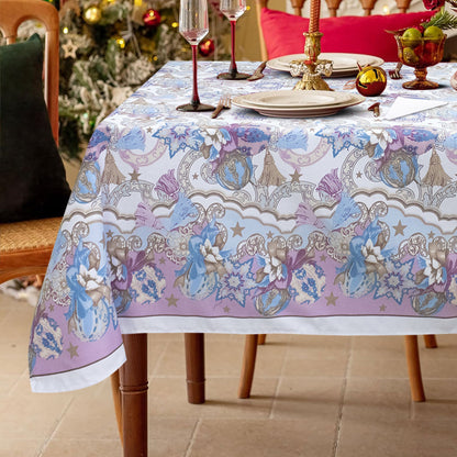 Christmas Tablecloth Table Service + Napkins Christmas Various Sizes 6979