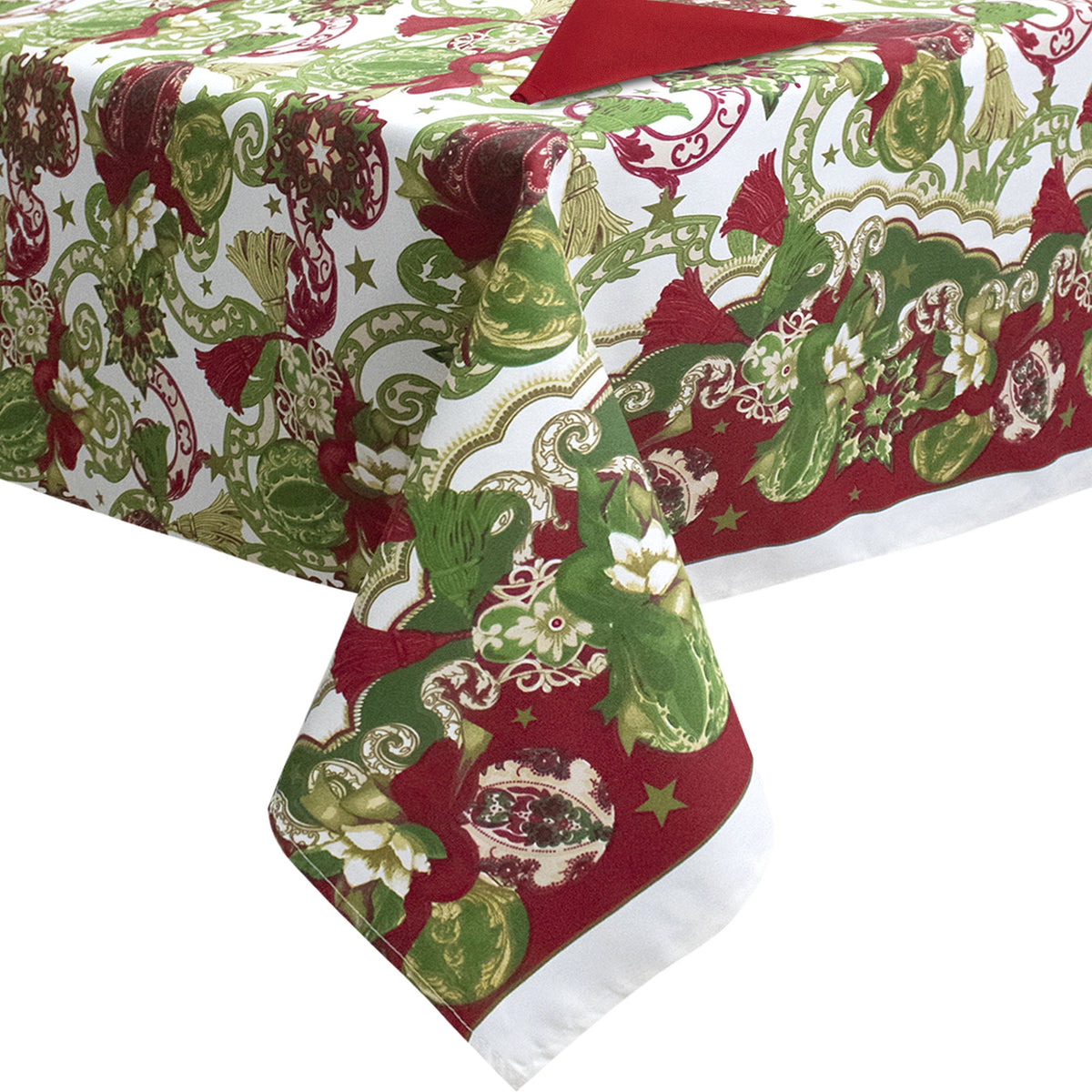 Christmas Tablecloth Table Service + Napkins Christmas Various Sizes 6979