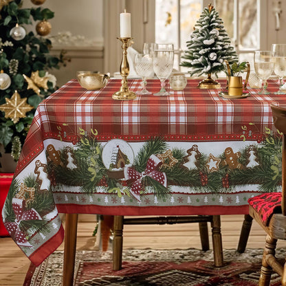 Tovaglia Natalizia antimacchia no stiro Copritavolo Natale varie misure 6980