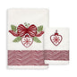 Asciugamani Natalizi Bagno set 1+1 in Spugna di Cotone Decoro Natale 6983