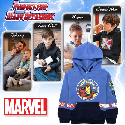 Felpa Marvel Avengers per bambino con cappuccio a maniche lunghe bimbo 6999