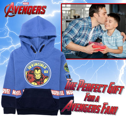 Felpa Marvel Avengers per bambino con cappuccio a maniche lunghe bimbo 6999
