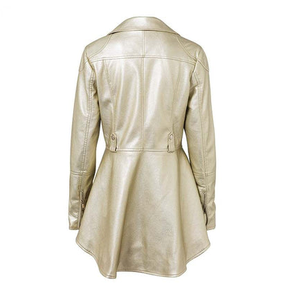 Giubbotto pelle PU autunnale donna giacca femminile