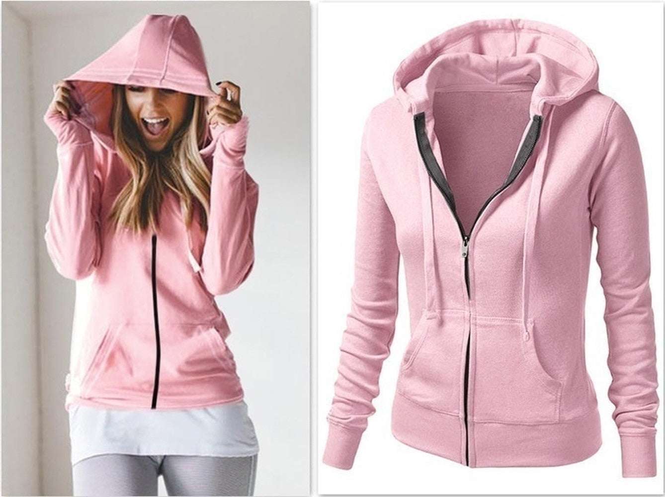 Felpa Giacca con cappuccio per donna