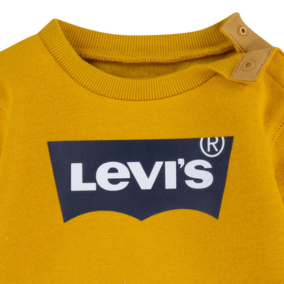Levi's Kids Felpa da bambino Batwing Screenprint Hoodie 6E9079 Y0L giallo oro