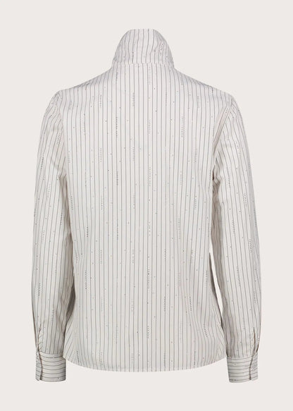 Gaudì Camicia da donna con collo a foulard 621BD45004 bianca