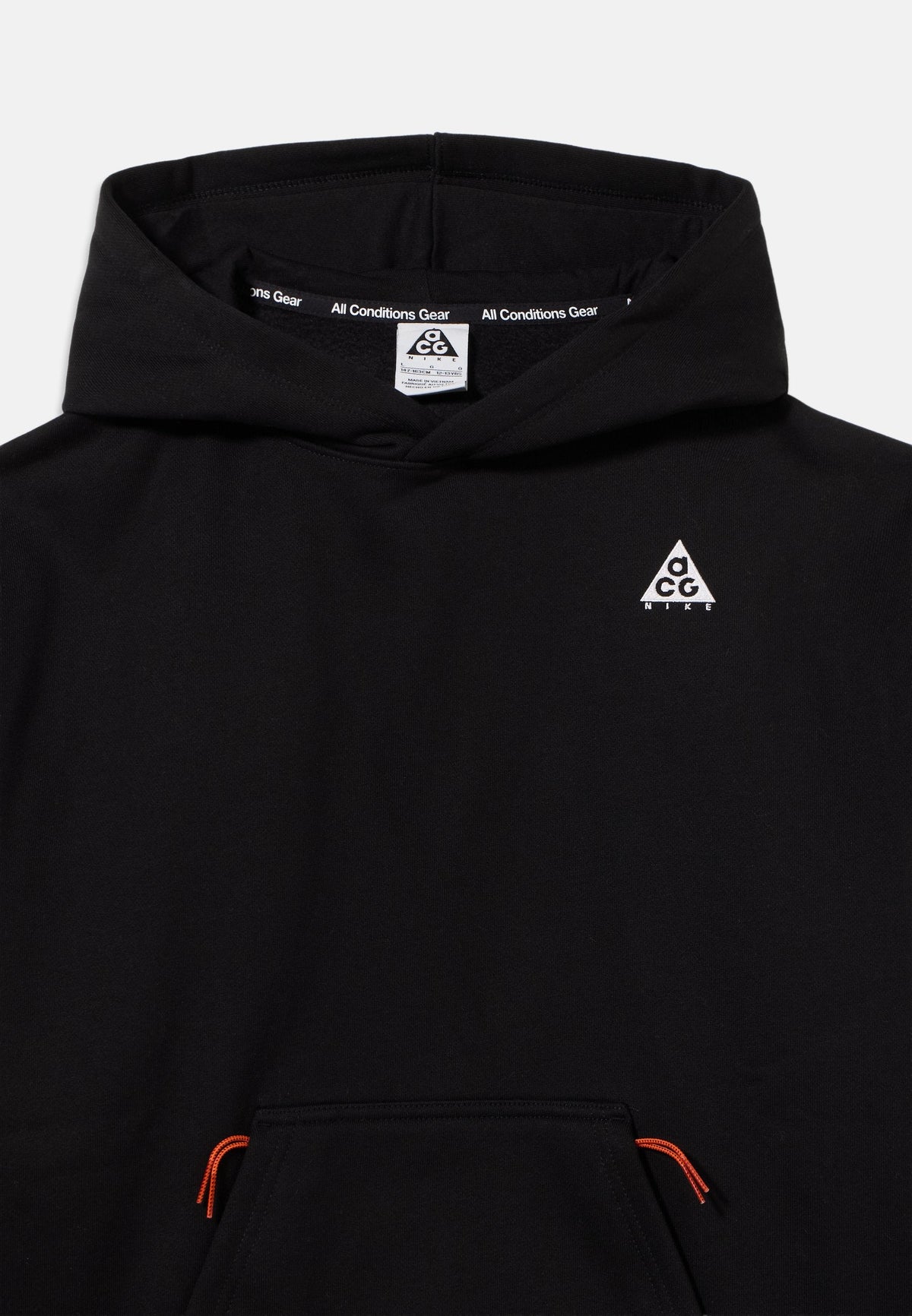 Nike ACG Felpa con Cappuccio Junior 9WCA08-023 Nera - Felpa Streetwear