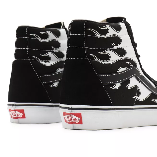 Vans Sk8-Hi Flame Lifestyle Sneakers Uomo Nero Bianco - VN0A32QGK681