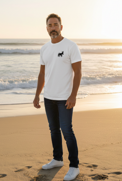 T-shirt Classic Logo Uomo White/Black