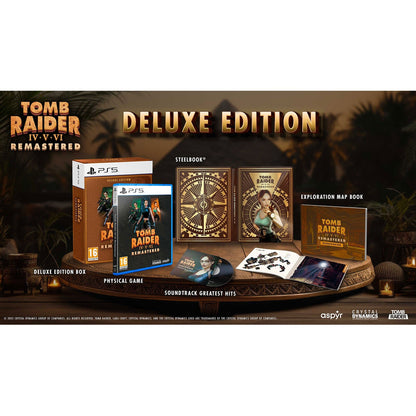 Tomb Raider IV-V-VI Remastered Lara Croft - Deluxe Edition PS5 ITA Neu