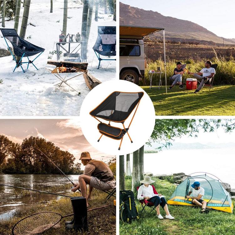 Klappstuhl Camping Tragetasche Strand Angeln Jagd Outdoor Hellblau