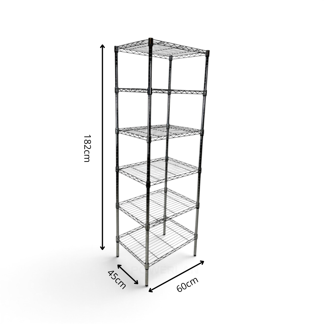 Scaffale Metallika H 182cm  – 6 Ripiani 60×45 cm
