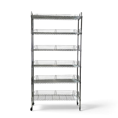 Scaffale Metallika H 252cm  – 6 Ripiani 122×45 cm