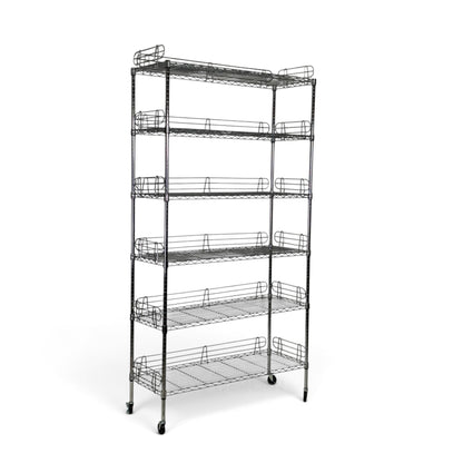 Scaffale Metallika H 252cm  – 6 Ripiani 122×45 cm