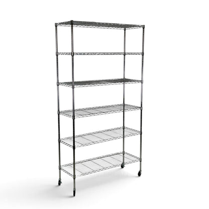 Scaffale Metallika H 202cm  – 6 Ripiani 122×45 cm