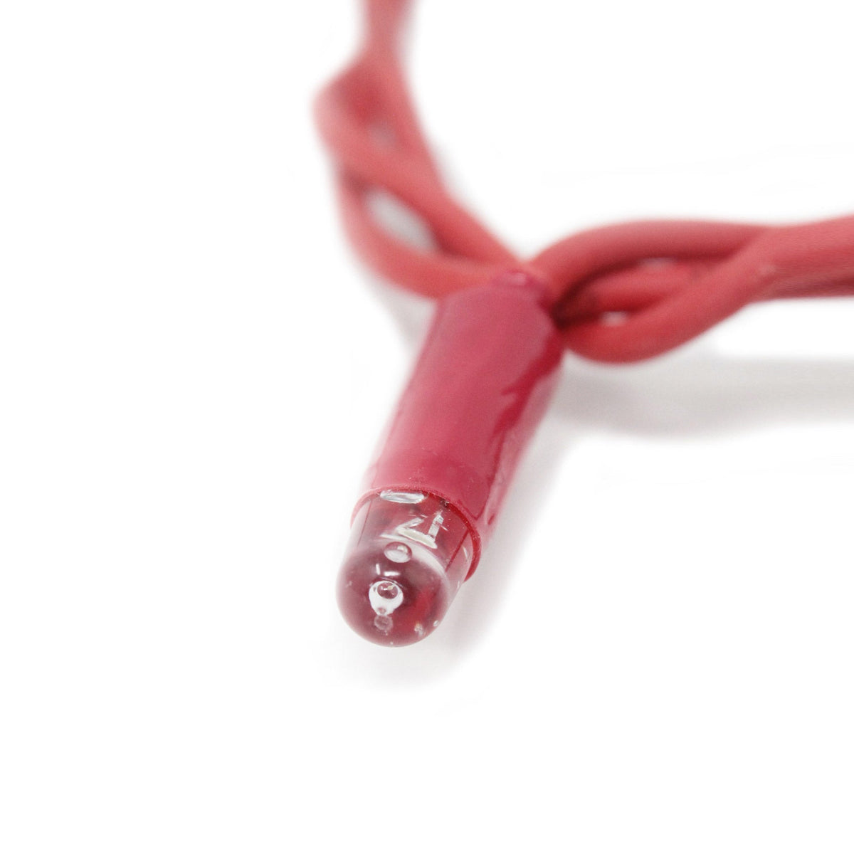 Stringa 10m 230V con flash | cavo rosso | catena 120 led (20 flash)