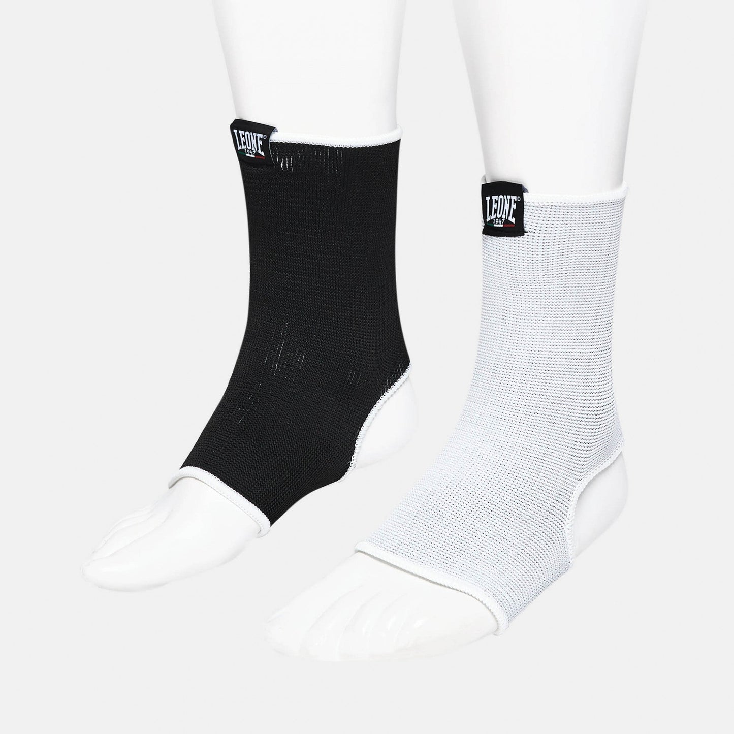 Leone Cavigliera DOUBLE AB716 Nero-Bianco - Protezione Caviglia Boxe