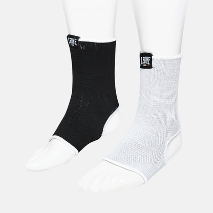 Leone Cavigliera DOUBLE AB716 Nero-Bianco - Protezione Caviglia Boxe