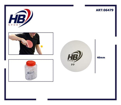 Hb Dose 60 Stk. Tischtennisbälle Trainingsbälle Weiß