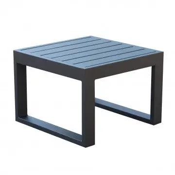 Tavolino quadrato Cuba 45 x 45 con struttura in alluminio verniciato