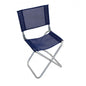 Aluminum stool with textilene backrest, 85 kg capacity