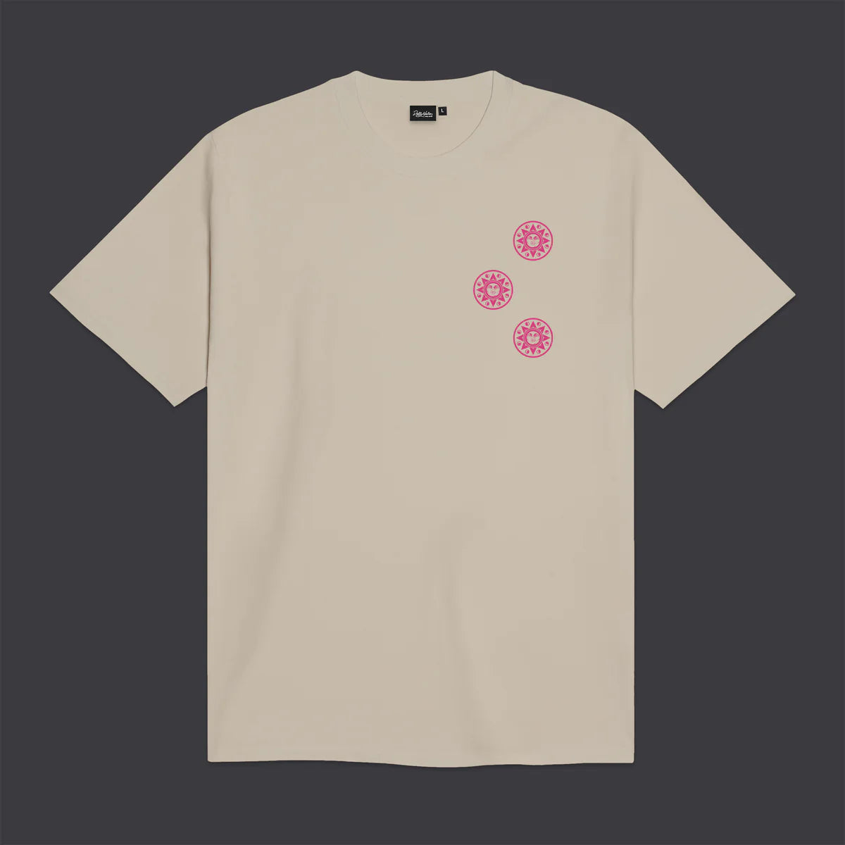 Dolly Noire T-shirt Uomo Asso di Denari Outline Beige TS1131-TT-03