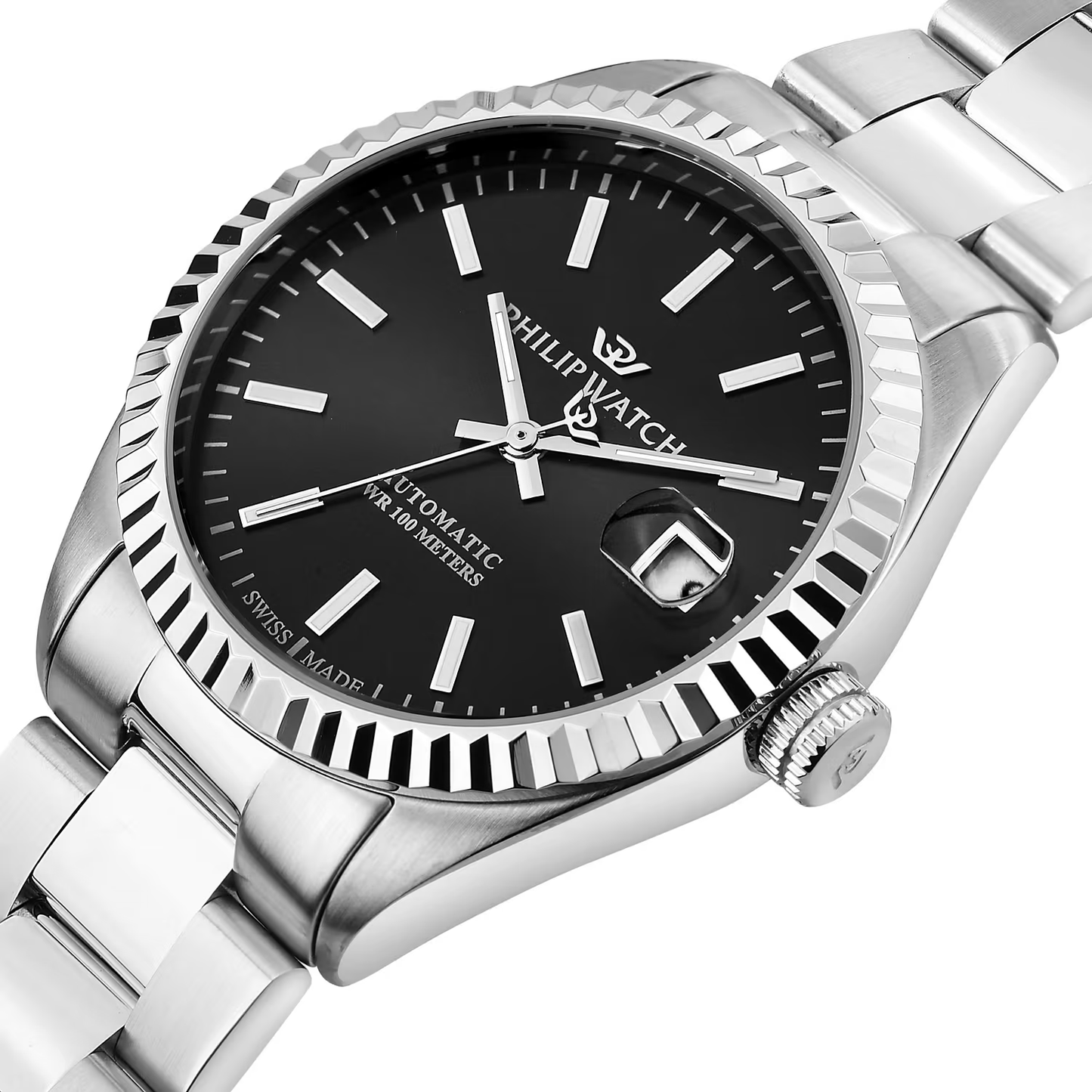 Philip Watch Caribe Automatic Schwarz 39mm
