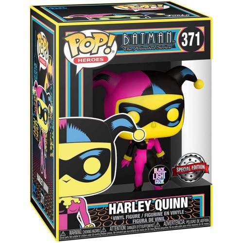 Funko Pop! DC Comics Black Light: Harley Quinn (371) Glow Vinyl Figur Batman