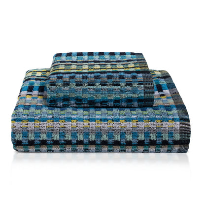 Chenille and Velvet Terry Towel Set 1+1 (Face and Guest) 7033